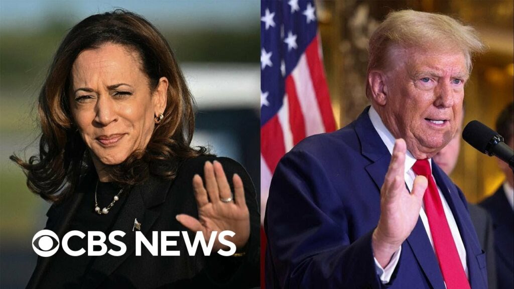 Donald Trump and Kamala Harris